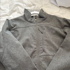 The North Face Heather Gray Zip-Up Jacket